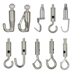 Wire Rope Loop Cable Gripper Suspension Lighting Kit Hanging System Wire Clamp