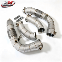Collecteur d'échappement thermique en acier inoxydable KM Performance pour BMW M5 G90 G99 S68 4.4TT V8 – Amélioration du système d'échappement à flux libre
