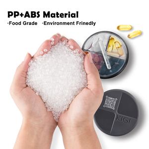 <span class=keywords><strong>Pharmacie</strong></span> circulaire personnalisée ronde maison 7 jours par semaine quotidien intelligent médecine stockage organisateur bouteille distributeur de pilules boîte pour personnes âgées - Product Image 5