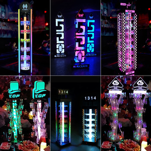 H-Party Rotating Cocktail Glass Holder 60 Hole Colorful Wine Rack For Bar KTV Party - Product Image 4