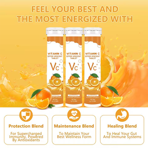 Compresse Effervescenti Multivitaminiche al Gusto di Arancia Dolce, Integratore Sanitario Premium per Acquirenti Globali, Direttamente dalla Fabbrica - Product Image 3