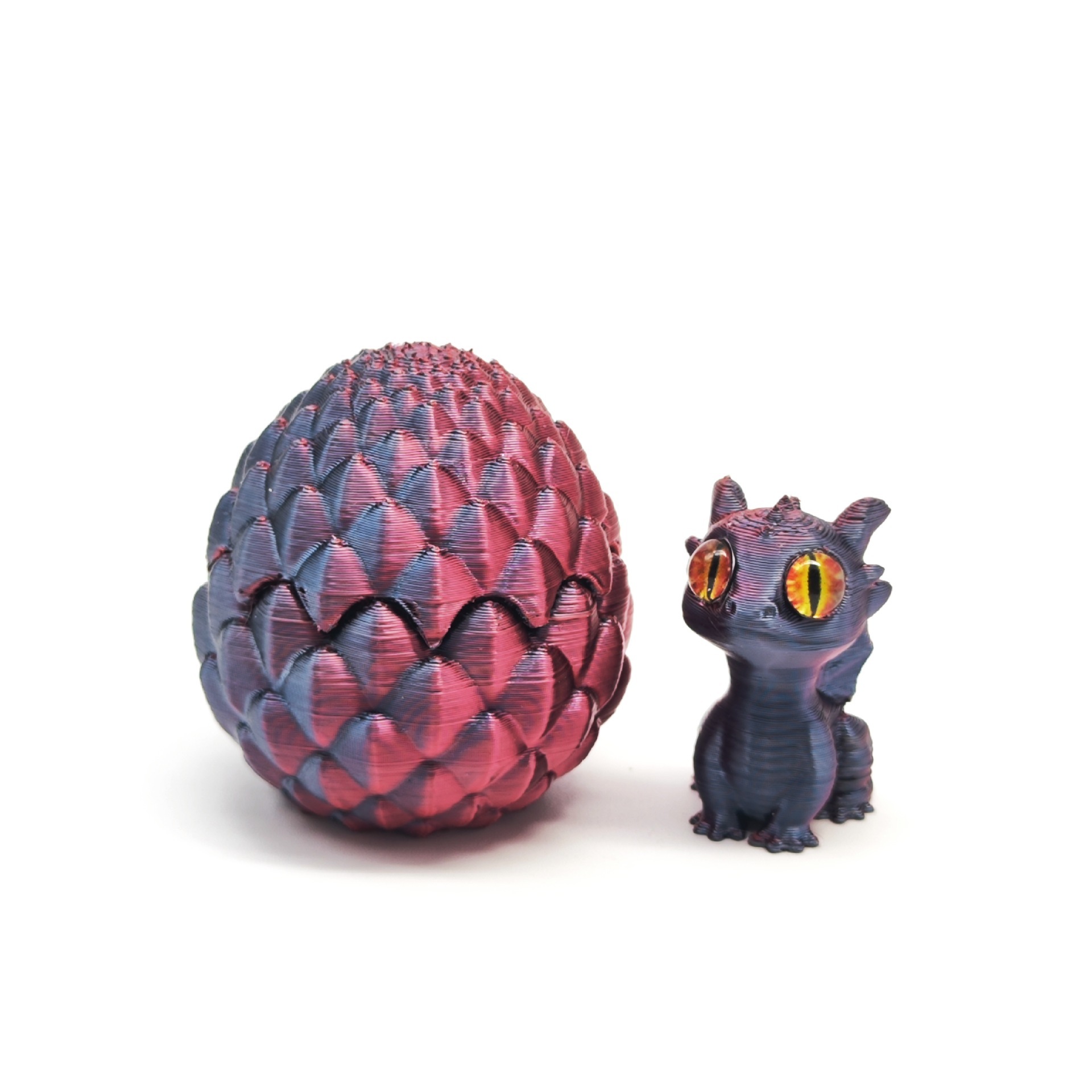 Rojo y negro - Juego de huevos de dragón