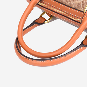 กระเป๋าถือผู้หญิงแบรนด์หรู ดีไซน์ทรงหมอน บุด้วยโพลีเอสเตอร์ ลายพิมพ์เรขาคณิต สไตล์ลำลอง ซิปทนทาน - Product Image 6