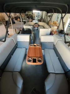 <span class=keywords><strong>Bateau</strong></span> ponton en aluminium <span class=keywords><strong>de</strong></span> haute qualité <span class=keywords><strong>de</strong></span> 26 pieds avec auvent bimini - Product Image 5