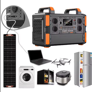 Generador de Energía Portátil de Gran Capacidad 220V con Batería de Respaldo UPS para Acampar al Aire Libre, Lifepo4 Solar 1000W - Product Image 2