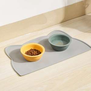 Tapis d'alimentation pour animaux <span class=keywords><strong>de</strong></span> compagnie en silicone extra large, antidérapant, imperméable, plateau pour nourriture pour <span class=keywords><strong>chat</strong></span> et chien, sous-plat - Product Image 1