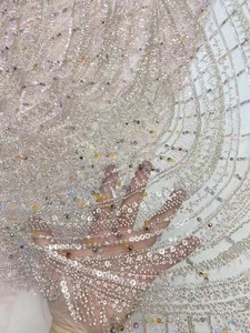 2024 cuentas <span class=keywords><strong>tela</strong></span> de encaje astilla Dubai <span class=keywords><strong>tela</strong></span> de encaje de cristal - Product Image 2