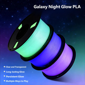 Filamento PLA Brillante que Brilla en la Oscuridad, Bobina de 1 kg, Multicolor, Baja Contracción, para Manualidades y Adornos Nocturnos - Product Image 4