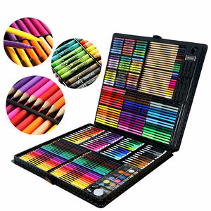 Caja de Arte de Dibujo Rosa de 288 Piezas con Crayones, Pasteles al Óleo, Lápices de Colores, Acuarelas para Regalo de Cumpleaños para Niña - Product Image 2