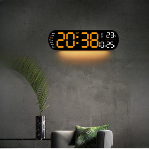 Đồng hồ treo tường kỹ thuật số hiển thị lớn, đồng hồ treo tường lớn 12.5 "với màu sắc thay đổi điều khiển từ xa, đồng hồ lớn với đèn ngủ - Product Image 6