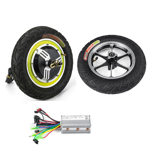 Roue de scooter pliable en alliage d'aluminium de 12 pouces avec moteur de moyeu BLDC sans balais et sans engrenage 24V/36V/48V 350W, kit d'accessoires - Product Image 1