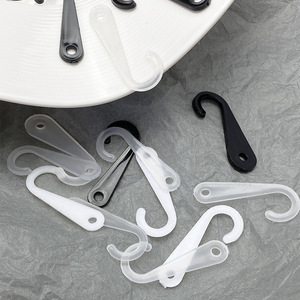 <b>Plastic</b> <b>Hooks</b> Question Mark <b>Hook</b> Transparent Garment Accessories Reusable <b>Hooks</b> For Towels Hats Socks Clothing Parts Wholesale - Product Image 2