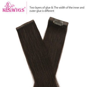 Extensiones de Cabello con Clip Super Dobles, 100% Cabello Humano Remy, Puntas Gruesas, Invisibles, con Clip de PU Sin Costuras - Product Image 2