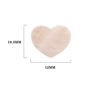 Tự nhiên màu hồng vỏ lau đá đĩa hình trái tim phẳng mẹ của Ngọc Trai Đá Quý cho Mặt dây chuyền, Vòng Cổ Inlay Loose đá quý - Product Image 2