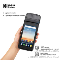 Turbo Mobile sans fil android POS, machine d'impression portable, pour billet électronique et films, avec scanner de code-bar