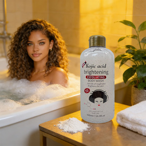 Gel de Ducha Exfoliante en Oferta, con Ácido Kójico y Vitamina E, Aclarante, Hidratante, Perfumado, Limpieza Profunda, Ilumina la Piel, OEM - Product Image 3