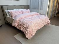 Ensemble de housse de couette Luxe en flanelle tissée certifiée OEKO-TEX 1800TC Nombre de fils Motif géométrique panoramique Toutes saisons Lit Maison Hôtel