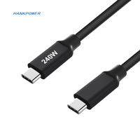 Câble de données USB4 haute vitesse type-c PD 240W câble de charge rapide USB 4.0 PD3.1 câble de type C à type C