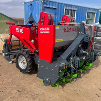 HONGZHU Shandong Semoir à pommes de terre robuste en acier à 2 rangs, machine de semis de précision suspendue, nouveau, garantie 1 an, poids élevé 788 kg