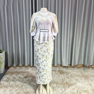 Abito Lungo <span class=keywords><strong>da</strong></span> Donna <span class=keywords><strong>Oversize</strong></span> a Vita Alta con Paillettes per Feste ed Eventi Serali - Product Image 6