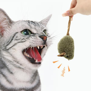 Eco-friendly Engraçado Faux Fur <span class=keywords><strong>Mouse</strong></span> <span class=keywords><strong>Cat</strong></span> Toy chase Jogando Recheado Durável Chew <span class=keywords><strong>Scratcher</strong></span> Correndo Brinquedos De Gato - Product Image 3