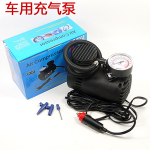 Gonfleur de pneus de voiture portable 12V, mini, arrêt automatique, monocylindre, avec manomètre, pour usage automobile - Product Image 2