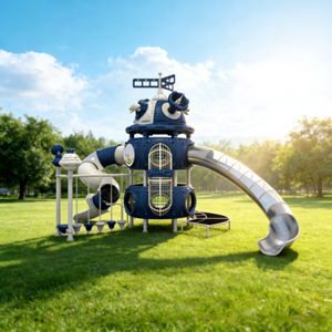 Aire de jeux extérieure commerciale pour l'<span class=keywords><strong>immobilier</strong></span>, équipement de jeu pour enfants personnalisé pour la communauté, usine chinoise - Product Image 5