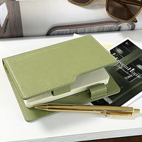 Cahier de reliure à anneaux en cuir PU A7 de haute qualité LOGO personnalisé Mini poche pour petites entreprises pour femmes et filles Agenda Journal