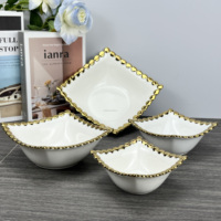 Vaisselle De Luxe Porcelaine Dîner Ensembles Homeware Céramique Traiteur Service Bols et Tasses pour Mariages et Restaurants-Vente en Gros