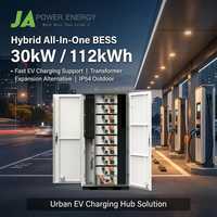 Centro de Carga para Vehículos Eléctricos, Batería de Almacenamiento de Energía de 40 kW y 144 kWh, Sistema de Almacenamiento de Energía Todo en Uno JApower, 314 Ah para Carga Rápida, Batería de Reserva BESS