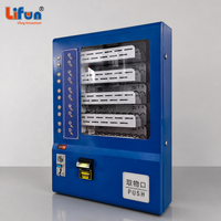 Distributeur automatique miniature multi-usages LIFUN, mural, capacité de 100 articles, kiosque de vente au détail en libre-service, snacks, boissons, fonctionnement à pièces
