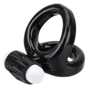 Stretch able Soft Silicone Vib rating Cock Ring für Herren TPE Adult Sexspielzeug für Delay Ejakulation Penis Ring - Product Image 1