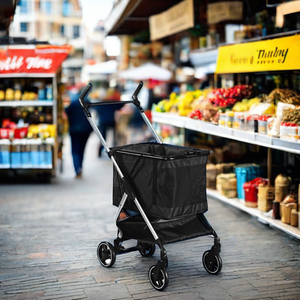 605 produsen troli belanja dapat dilepas pembawa hewan peliharaan lipat aluminium mewah untuk orang tua perjalanan luar ruangan diskon besar - Product Image 4