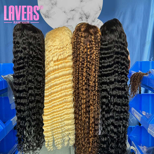 Perruque Lace Frontale HD Transparente à Ondulations Profondes, Densité 200, <span class=keywords><strong>Cheveux</strong></span> Humains Bruts Vierge Brésiliens Bouclés Profonds, pour Femmes Noires - Product Image 5