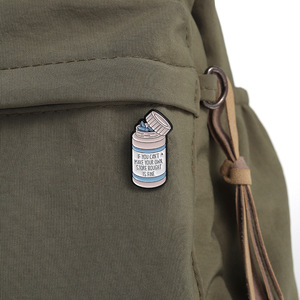 Set de Pins Esmaltados Personalizados de Metal para Concienciación sobre la Salud Mental, con Diseño de Botella de Píldoras 'Toma tus Medicamentos', Aptos para Bolsos Ita - Product Image 4