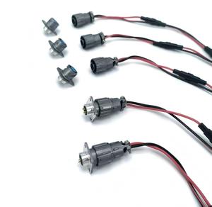 CYXTEK M14/Q14 Erkek Dişi 2-Pin Havacılık Konnektörü Endüstriyel Makineler Sigorta PVC/PUR İzolasyon Bakır Özlü 24V-240V Nominal - Product Image 1