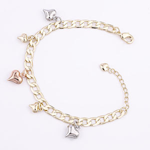 Yeni varış mükemmel katolik hediyeler Oro Laminado Pulsera baykuş kaplumbağa bilezikler 14K altın gül rodyum üç renkli haçlı bilezik - Product Image 6