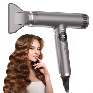 Hair Dryer With Negative Ion Technology Dc Motor Quiet Operation Salon Grade Fast Drying Hair Care Tool Black Color - Product Image 3