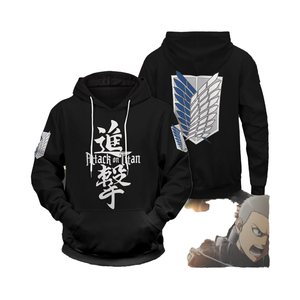Alta calidad 100% poliéster 3D impreso Attack on Titan sudadera gran oferta Anime Sudaderas con capucha Con Capucha - Product Image 4
