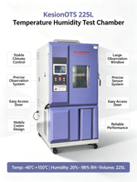 Chambre climatique à température et humidité constantes de 225 L pour équipement de laboratoire avec garantie d'un an et protection IP65