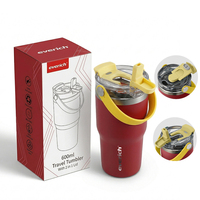 Gobelet isotherme en acier inoxydable à double paroi de 30 oz de qualité supérieure avec poignée, anti-transpiration, anti-fuite, personnalisation du logo