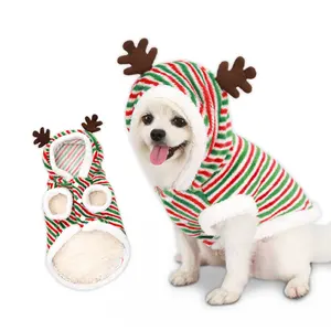 Groothandel Mooie Zachte Kerst Hond Kleding Met Cartoon Patroon