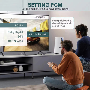 Mới đến một-đến-hai Toslink + USB cung cấp điện cho 3.5mm S/PDIF Cáp âm thanh quang được xây dựng trong chip DAC cho hệ thống âm thanh máy nghe nhạc CD - Product Image 2