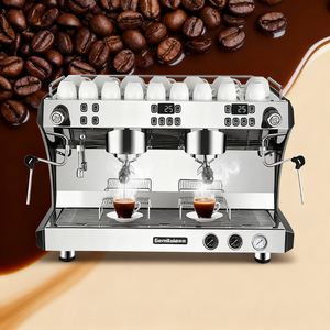 Cafetera Espresso Profesional Comercial de 7L / Cafetera Semiautomática Italiana 2 en 1 para Cafetería - Product Image 1