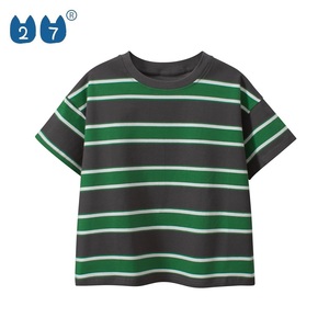 Qualité <span class=keywords><strong>Mode</strong></span> Coton Peigné Garçon Enfants D'été O-cou Vêtements À Manches Courtes - Product Image 3