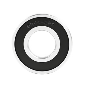Rodamiento de Bolas de Ranura Profunda 6204-2RS, 20mm Interior, 30mm Exterior, Acero Cromado, Precisión P5, para Fender - Product Image 1