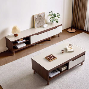 120722 Precio al por Mayor Juego de Mesa de Centro y Mueble para <span class=keywords><strong>TV</strong></span> de Madera Clásica de Alta Calidad, Combinación de Mesa de Centro y Mueble para <span class=keywords><strong>TV</strong></span> - Product Image 1