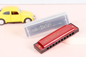 Bee Thương Hiệu <span class=keywords><strong>Mini</strong></span> <span class=keywords><strong>Harmonica</strong></span> 10 Lỗ Đầy Màu Sắc Âm Nhạc Đồ Chơi Với Nhôm Reedplate Cho Blues Cho Trẻ Người Chơi - Product Image 6