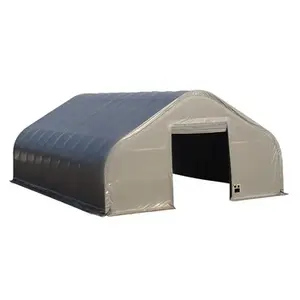 Dome Storage Shelter W50'xL100' Steel Frame Portable Dome Tents Temporary Storage Shelter Event Fabric Building