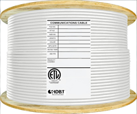 Câble Cat6 à 8 paires torsadées, structure anti-parasitage, gaine extérieure anti-vieillissement, pour la mise en place de réseaux haut débit dans les salles de jeu